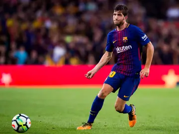 Sergi Roberto, durante un partido con el Barcelona Sergi Roberto, durante un partido con el Barcelona