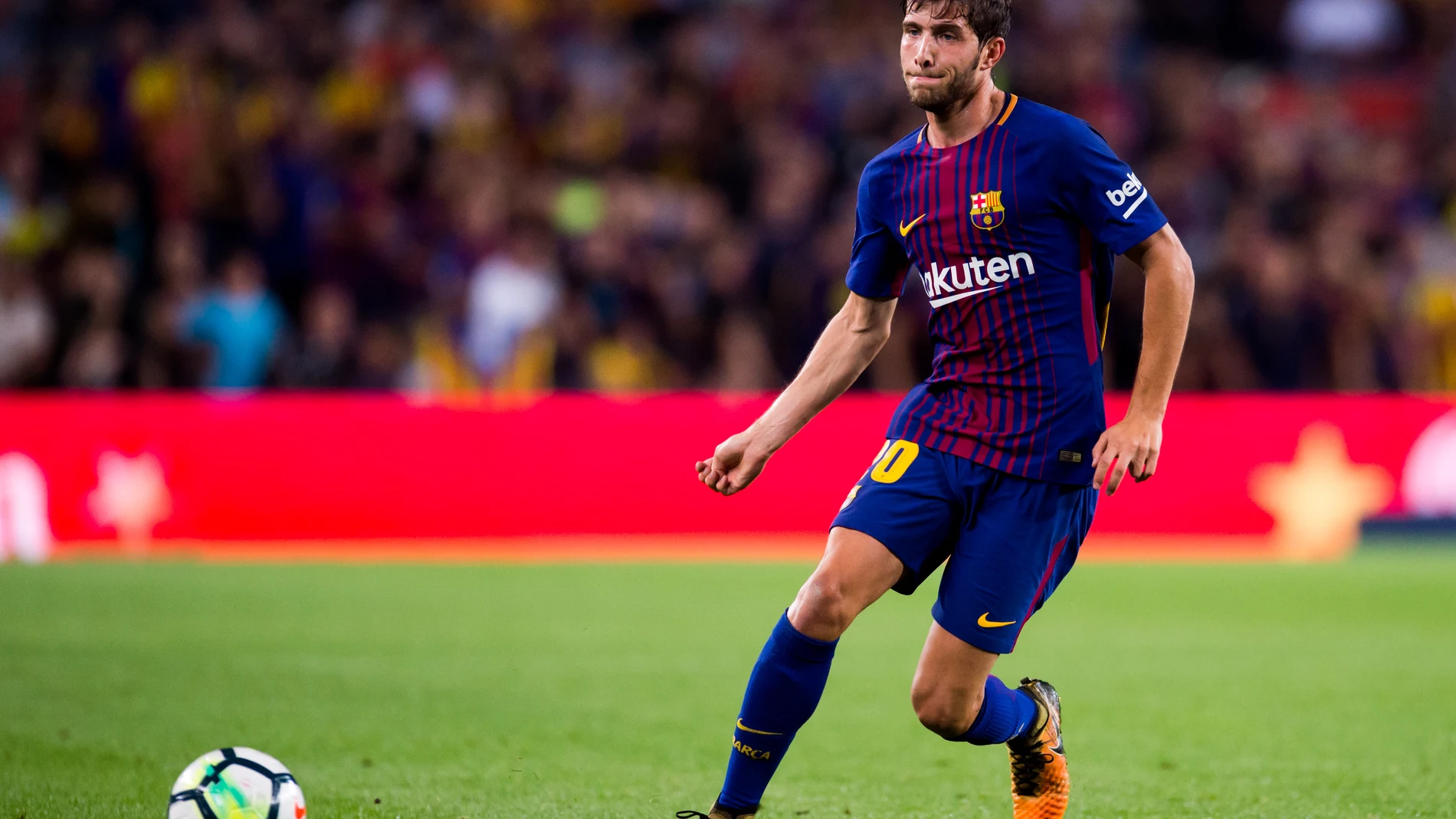 Sergi Roberto, durante un partido con el Barcelona Sergi Roberto, durante un partido con el Barcelona