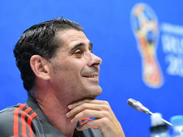 Fernando Hierro comparece ante los medios de comunicación Fernando Hierro comparece ante los medios de comunicación