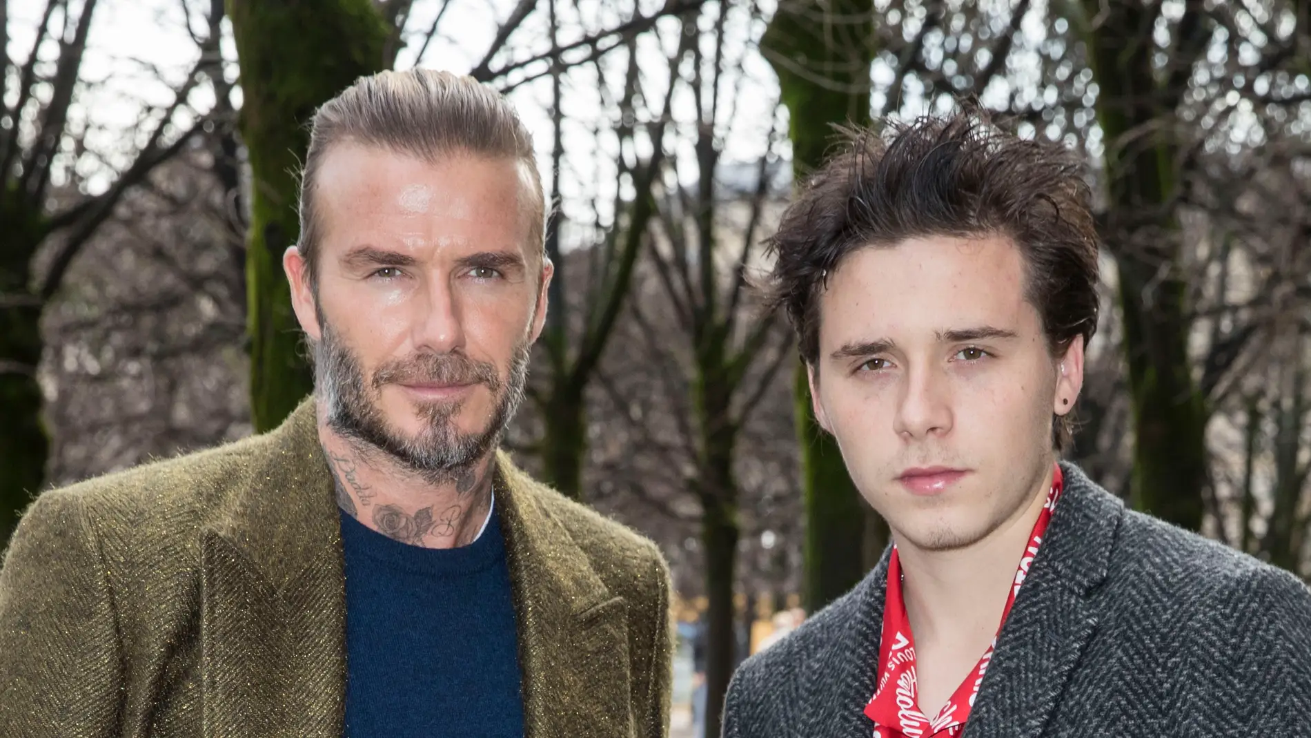 David Beckham y su hijo Brooklyn
