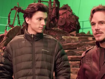 Tom Holland y Chris Pratt en el rodaje de 'Vengadores: Infinity War' Tom Holland y Chris Pratt en el rodaje de 'Vengadores: Infinity War'