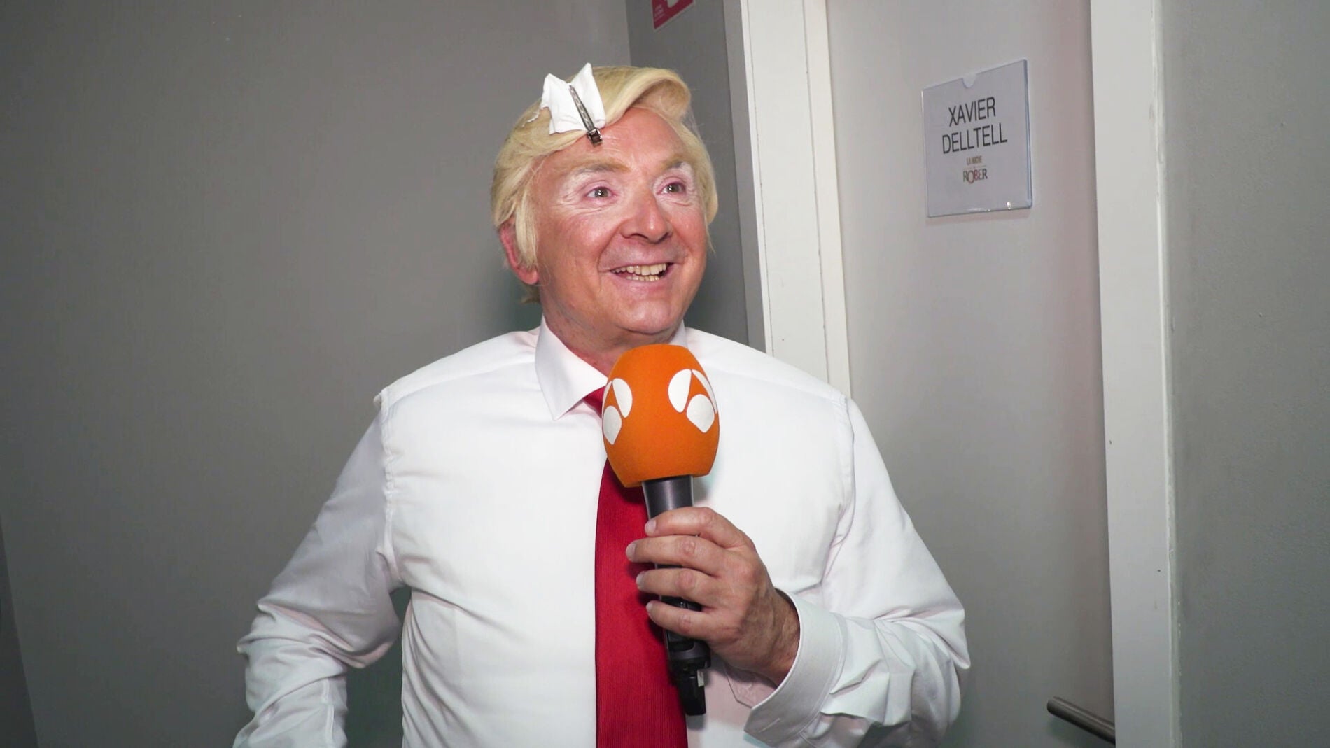 Xavier Delltell, como Donald Trump: "Es un honor para m&iacute; es invitado hoy en 'La noche de Rober'"