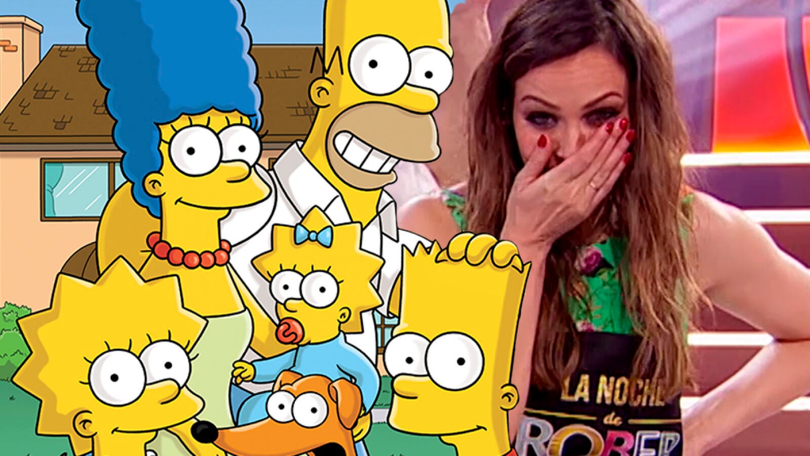 'Los Simpson' se cuelan en ‘La noche de Rober’ de la mano de Chicote, Eva González y Roberto Vilar