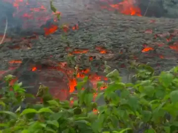 El volcán Kilauea escupe gemas El volcán Kilauea escupe gemas