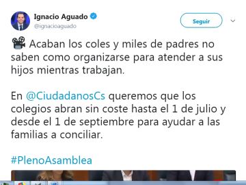 Tuit de Ignacio Aguado Tuit de Ignacio Aguado