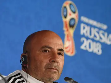 Jorge Sampaoli, en rueda de prensa Jorge Sampaoli, en rueda de prensa