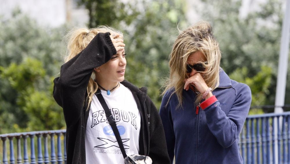La madre y la hermana de Diana Quer se derrumban en la reconstrucción del crimen