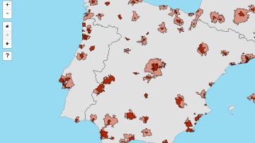 Mapa de poblaciones españolas