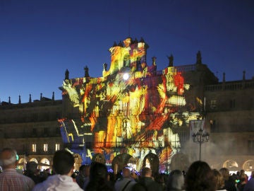 Imagen de Salamanca durante el Festival de la Luz y Vanguardias