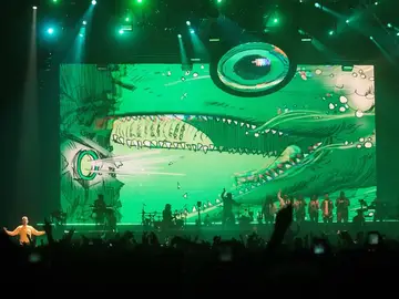 El grupo 'Gorillaz' en su actuación en el Festival Sónar El grupo 'Gorillaz' en su actuación en el Festival Sónar