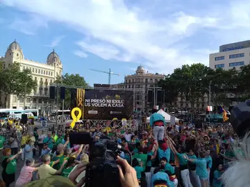 Concentración en apoyo a los 'Jordis' Concentración en apoyo a los 'Jordis'