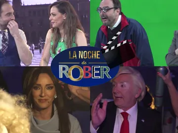 La divertida visita de Eva Gónzález y Santiago Segura a 'La noche de Rober', tras las cámaras La divertida visita de Eva Gónzález y Santiago Segura a 'La noche de Rober', tras las cámaras