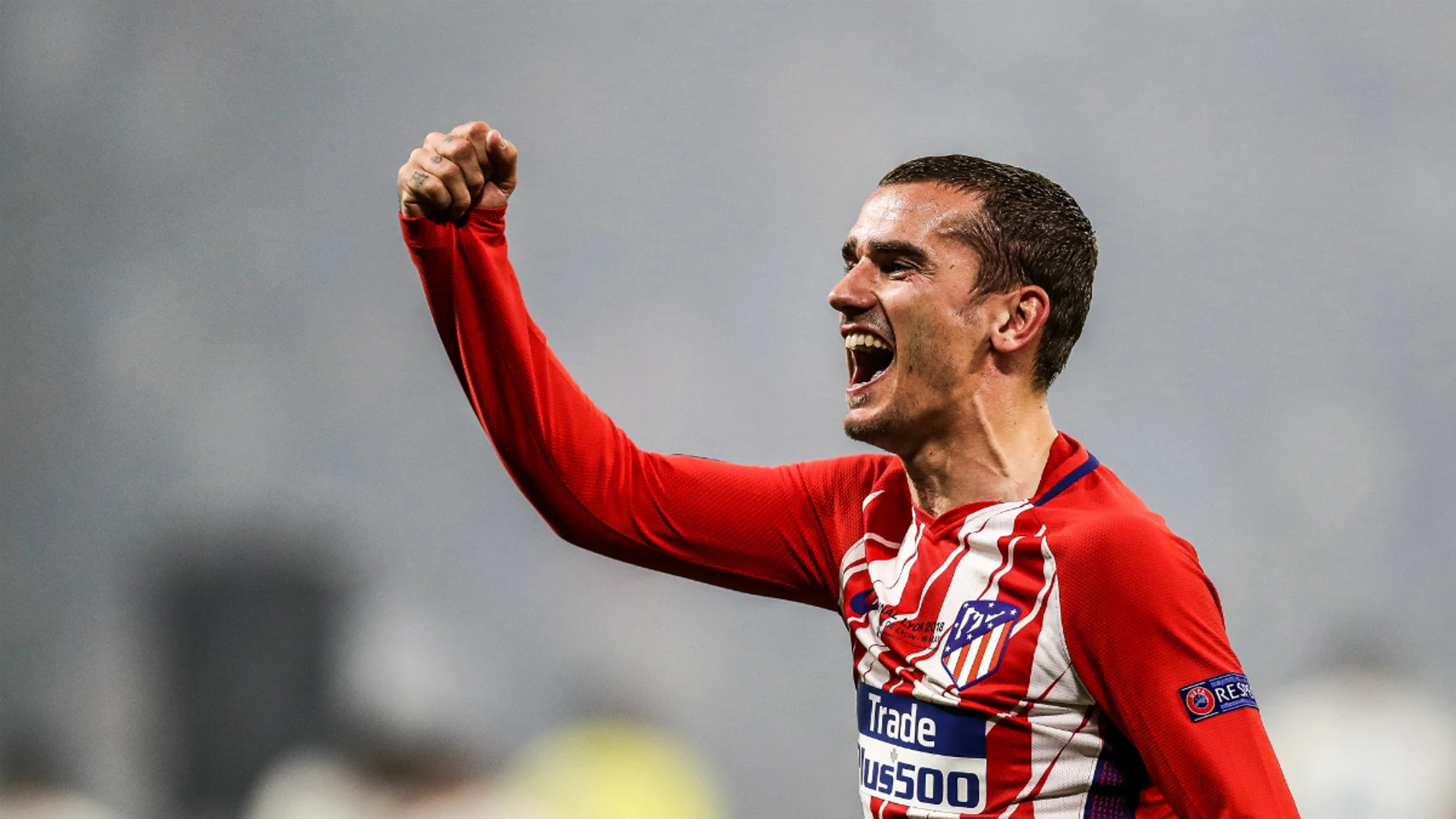 Griezmann celebra un gol con el Atlético Griezmann celebra un gol con el Atlético