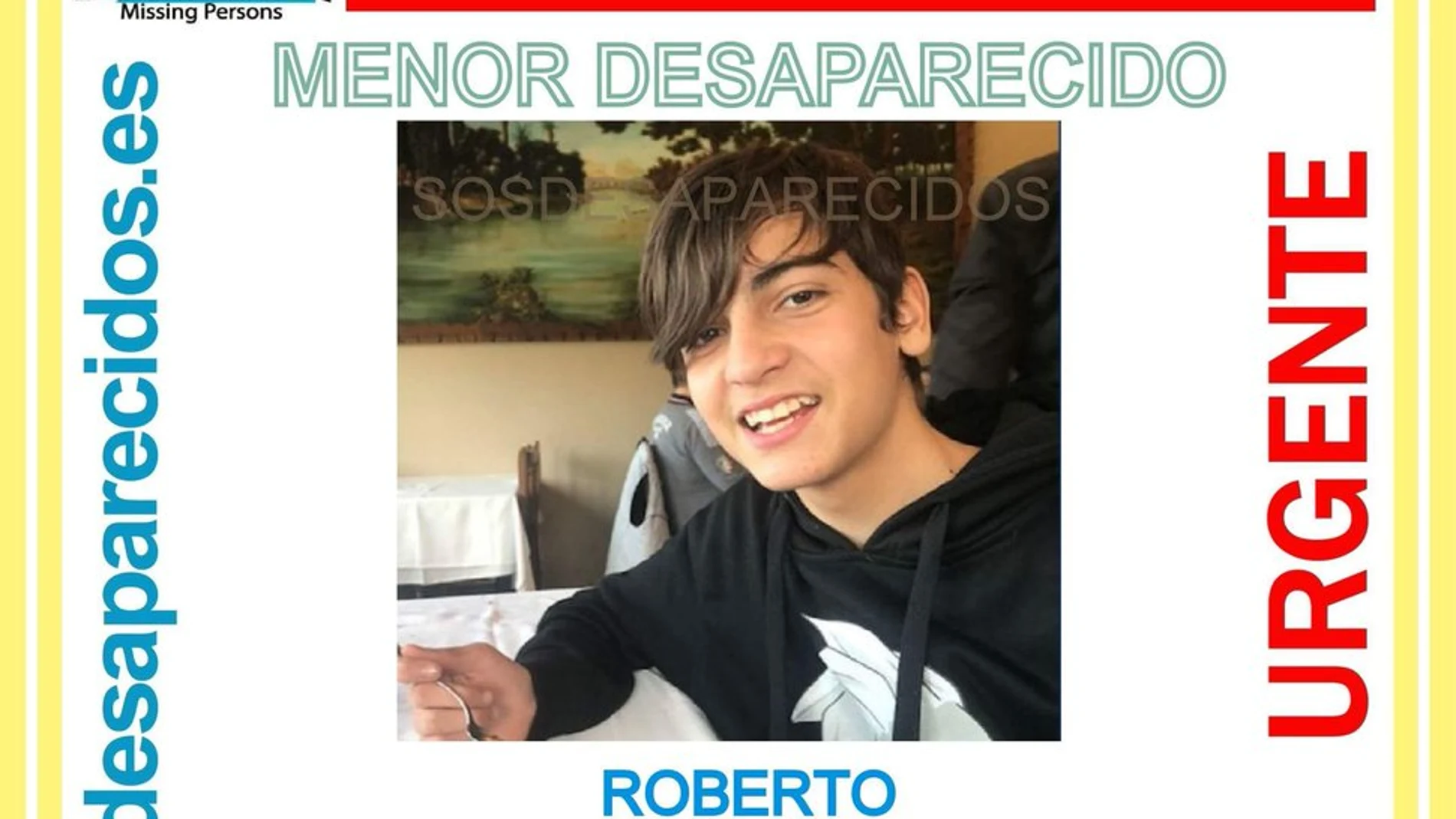 Imagen del joven desaparecido Imagen del joven desaparecido