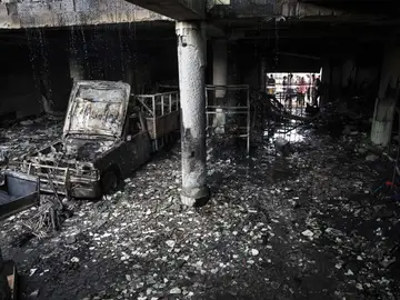 Así quedó la casa incendiada Así quedó la casa incendiada