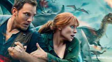 Chris Pratt y Bryce Dallas Howard en 'Jurassic World: El Reino Caído'