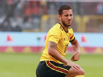 Hazard, en un amistoso con Bélgica Hazard, en un amistoso con Bélgica
