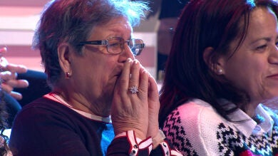 Emoción y lágrimas, protagonistas de un bonito momento en '¡Ahora Caigo!'