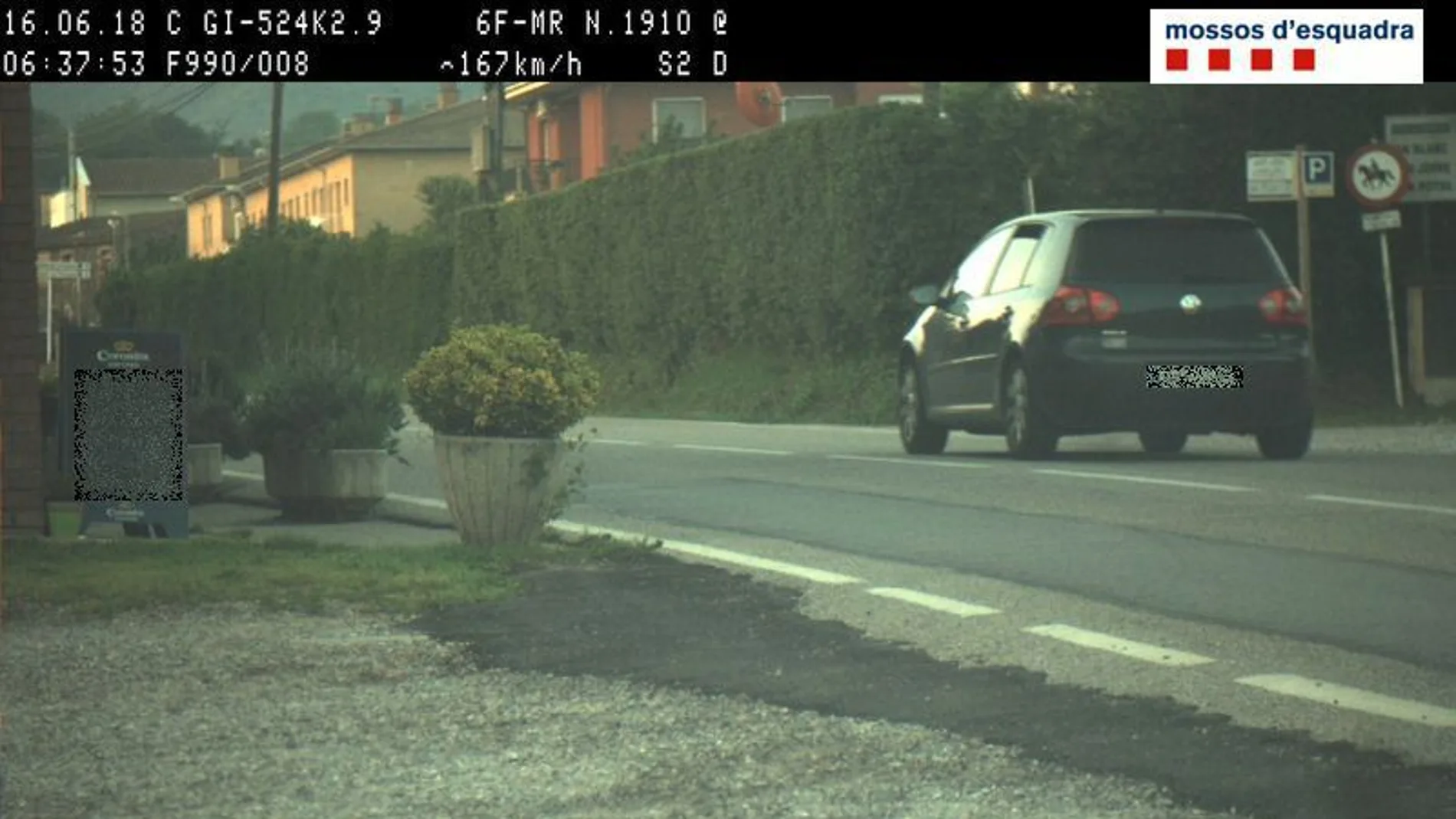 Coche pillado a 167km/h en un tramo de 50 Coche pillado a 167km/h en un tramo de 50