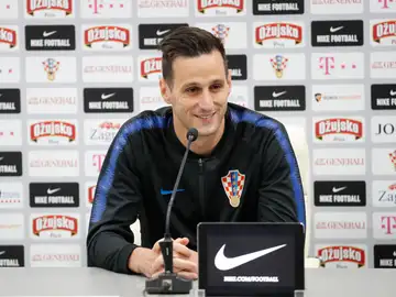 Nikola Kalinic, en rueda de prensa Nikola Kalinic, en rueda de prensa