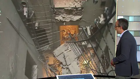 Se derrumban cuatro pasarelas interiores de una corrala en Chamberí (Madrid) Se derrumban cuatro pasarelas interiores de una corrala en Chamberí (Madrid)