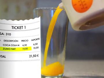 Unos turistas denuncian los precios abusivos de un bar de Mallorca: 3 euros por un café y 15 por un zumo de naranja Unos turistas denuncian los precios abusivos de un bar de Mallorca: 3 euros por un café y 15 por un zumo de naranja