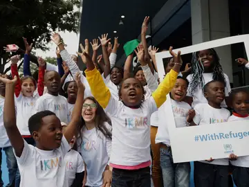 Imagen de integrantes del coro infantil 'Corazón de Jolie ' Imagen de integrantes del coro infantil 'Corazón de Jolie '