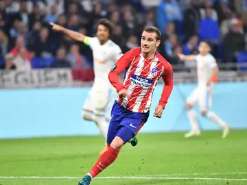 Griezmann, durante la final de la Europa League Griezmann, durante la final de la Europa League