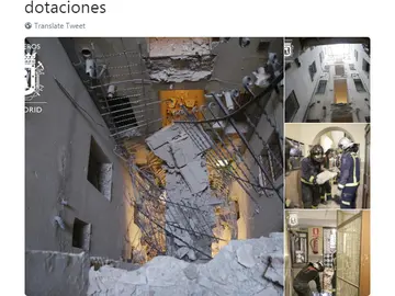 Imagen del derrumbe Imagen del derrumbe