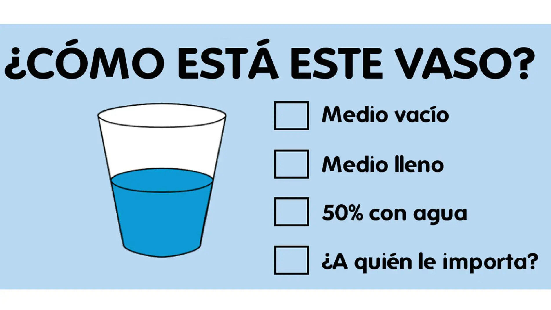 ¿Cómo está este vaso?
