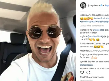 Mensaje de Joaquín en redes Mensaje de Joaquín en redes