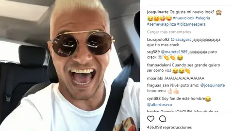 Mensaje de Joaquín en redes Mensaje de Joaquín en redes