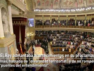 El Rey adelantaba acontecimientos en su proclamación 