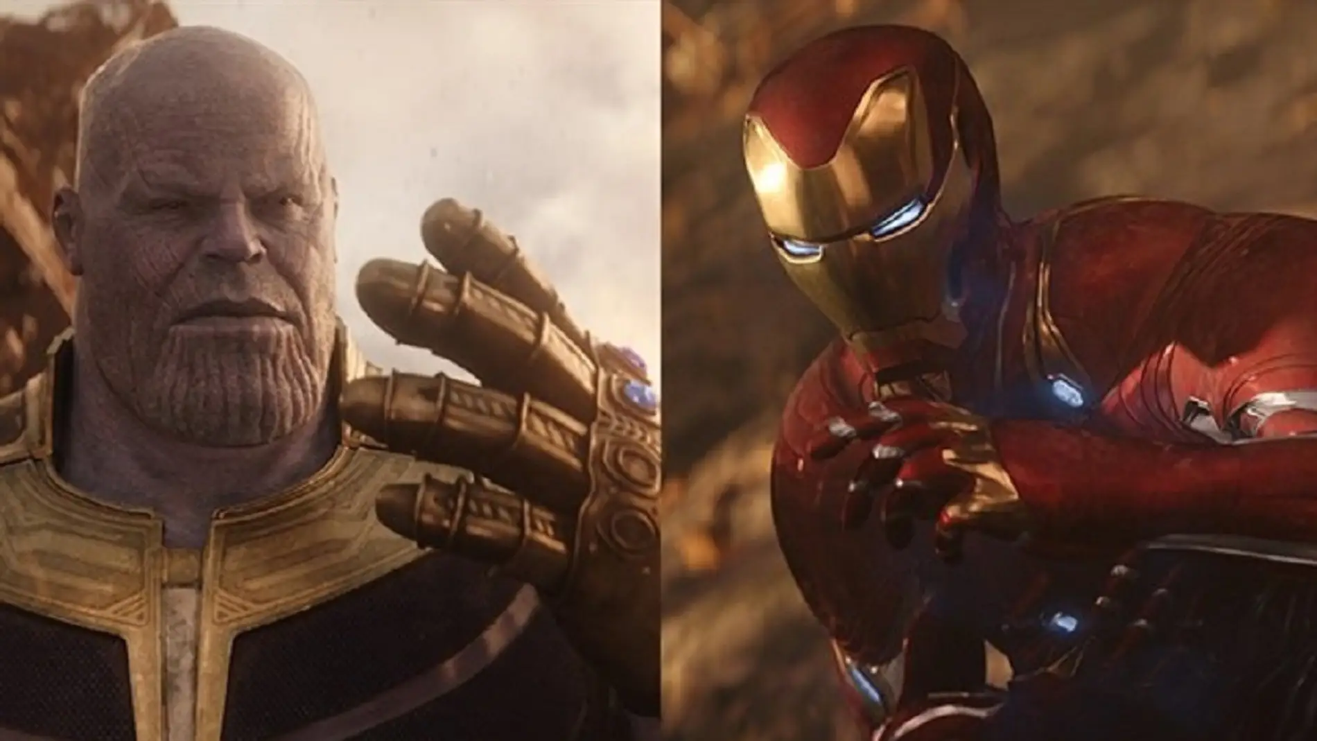 Iron Man y Thanos en 'Vengadores: Infinity War'
