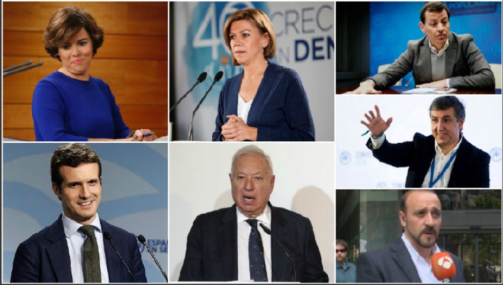 Candidatos a liderar el PP
