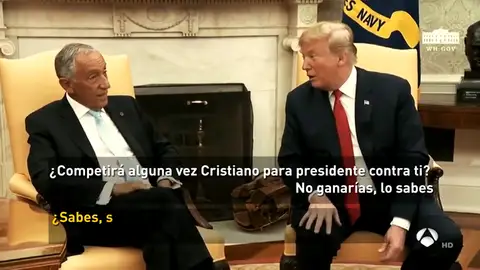 Trump bromea sobre una hipotética candidatura de Cristiano a la presidencia de Portugal Trump bromea sobre una hipotética candidatura de Cristiano a la presidencia de Portugal