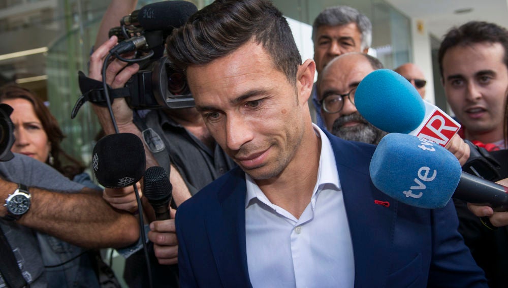 Rubén Castro, a su llegada a los juzgados
