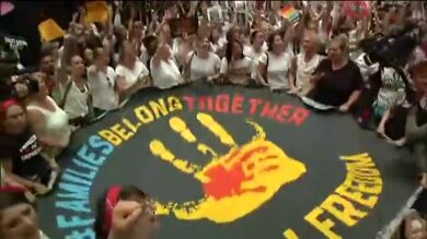 Cerca de 600 detenidos en una protesta contra la postura de 