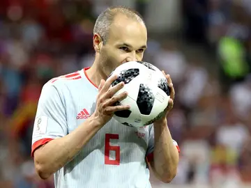 Iniesta, con España Iniesta, con España