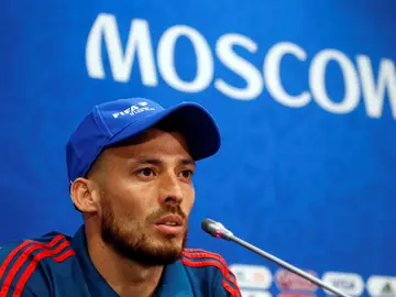 David Silva, en rueda de prensa David Silva, en rueda de prensa