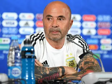 Jorge Sampaoli, en rueda de prensa Jorge Sampaoli, en rueda de prensa