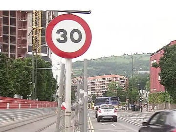 Prohibición de circular a más de 30 en Bilbao