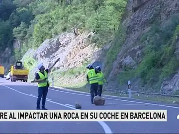 Muere un conductor en un accidente provocado por un desprendimiento de piedras en La Nou de Berguedà (Barcelona) Muere un conductor en un accidente provocado por un desprendimiento de piedras en La Nou de Berguedà (Barcelona)