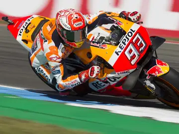 Marc Márquez pilota la Honda en Assen Marc Márquez pilota la Honda en Assen