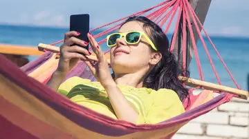 Datos móviles en la playa Datos móviles en la playa