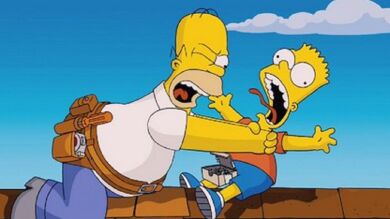 El motivo por el que no volverás a ver a Homer estrangulando a Bart en Los Simpson