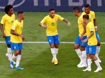 Neymar, tras su gol a México Neymar, tras su gol a México