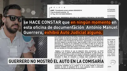 Guerrero no llevaba consigo el auto judicial Guerrero no llevaba consigo el auto judicial