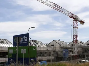 Imagen de archivo de viviendas en construcción en Madrid. Imagen de archivo de viviendas en construcción en Madrid.