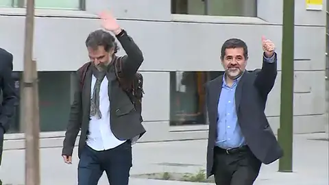 Jordi Sànchez y Jordi Cuixart en una foto de archivo Jordi Sànchez y Jordi Cuixart en una foto de archivo